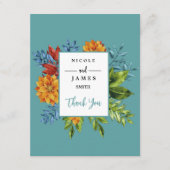 Carte D'accompagnement Floral moderne coloré (Devant)