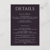 Carte D'accompagnement Floral Moody violet (Devant)