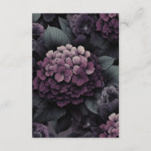 Carte D'accompagnement Floral Moody violet (Dos)