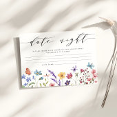 Carte D'accompagnement Floral Printemps Été Date Nuit Idées