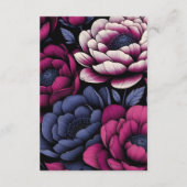 Carte D'accompagnement Floral rose gras (Dos)