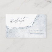 Carte D'accompagnement Floral Sparkles Site Mariage Dusty Blue ID889 (Dos)