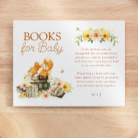 Floral Storybook Fox Baby Douche Demande de réserv