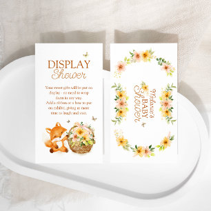 Carte D'accompagnement Floral Storybook Fox Baby shower Display douche