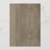 Carte D'accompagnement Floral String Lights Rustic Wood Détails du Mariag (Dos)