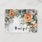Carte D'accompagnement Floral Thank You (Devant)