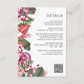 Carte D'accompagnement Floral tropical coloré (Devant)