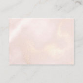 Carte D'accompagnement Floral violet Rose Gold Mariage Réception (Dos)