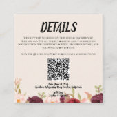 Carte D'accompagnement Floral Watercolor Wedding (Devant)