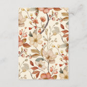 Carte D'accompagnement Floral Western Cowboys Mariage (Dos)