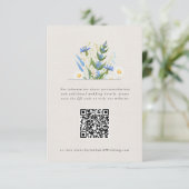 Carte d'accompagnement florale bleue Daisy d'été b (Debout devant)