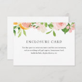 Carte d'accompagnement Florales de Citron Rose (Devant / Derrière)