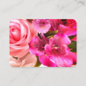 Carte d'accompagnement Florales Fuchsia (Devant)