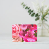 Carte d'accompagnement Florales Fuchsia (Debout devant)