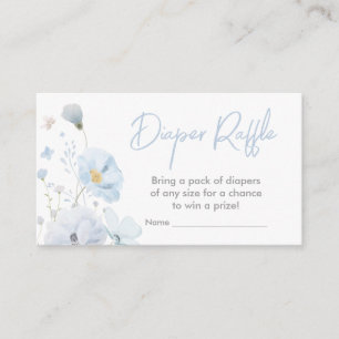 Carte D'accompagnement Flore Bleu Printemps bébé en fleur de couches Raff