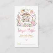 Carte D'accompagnement Flore de printemps Fée Enchantée Raffin de couche  (Devant)