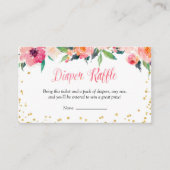 Carte D'accompagnement Flore d'or Avril Déchets de douche Raffle (Devant)