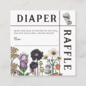 Carte D'accompagnement Flore Fantômes Halloween Baby shower Déchets Raffi (Devant)