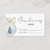 Carte D'accompagnement Flore hivernale devinez combien de baisers jeu de (Devant)