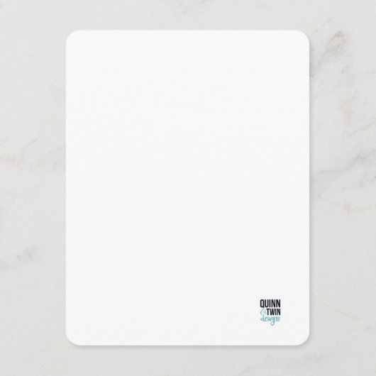 Carte D'accompagnement Flore printanière (Dos)