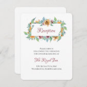 Carte D'accompagnement Flore printanière (Devant / Derrière)