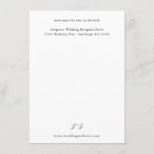 Carte D'accompagnement Flore rustique Terre & Champagne Détails 3 (Dos)