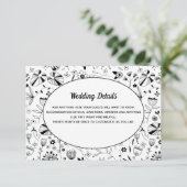 Carte D'accompagnement Flore sauvage Art Line (Debout devant)