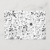 Carte D'accompagnement Flore sauvage Art Line (Dos)