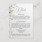 Carte D'accompagnement Flore simple et élégant (Devant)