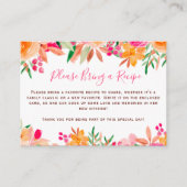 Carte D'accompagnement Flore tropicale chic Apportez une Fête des mariées (Devant)