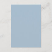 Carte D'accompagnement Flores d'hiver dans le Mariage de pins givrés (Dos)