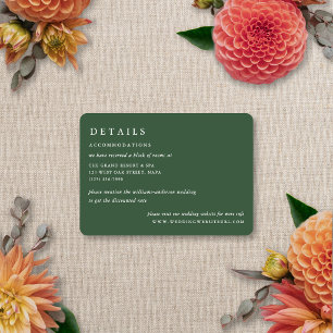 Carte D'accompagnement Flou Floral Élégant Moderne Mariage Été Automne