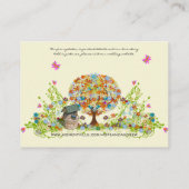 Carte D'accompagnement Flower Tree Wishing Well, site Web & Registre de c (Dos)