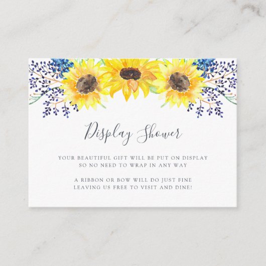 Carte D'accompagnement Flowerfields Affichage Douche (Devant)