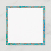 Carte D'accompagnement flowers blue (Dos)