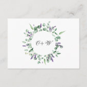 Carte D'accompagnement Foliage de cadre géométrique Eucalyptus moderne (Dos)