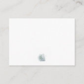 Carte D'accompagnement Foliage d'hiver moderne Détails du Mariage de Noël (Dos)