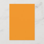 Carte D'accompagnement Fond d'écran esthétique orange | Design moderne (Dos)