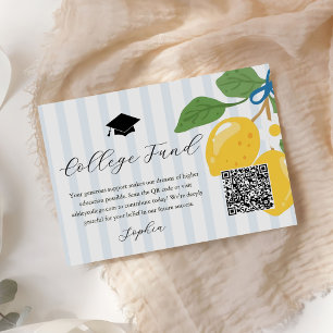 Carte D'accompagnement Fonds de bourse universitaire de remise de diplôme