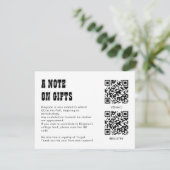 Carte D'accompagnement Fonds de collage de code QR -cum-Enclosure de reme (Debout devant)