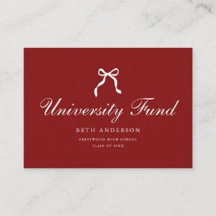 Carte D'accompagnement Fonds de fin d'études universitaire Coquette écrit