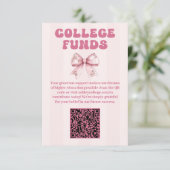 Carte D'accompagnement Fonds de l'Ordre des diplômés de Blush Bow (Debout devant)