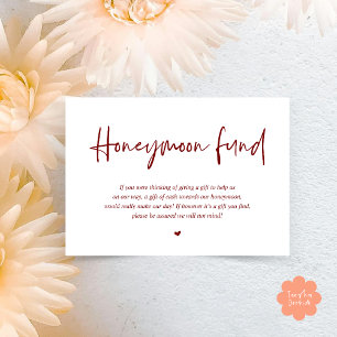 Carte D'accompagnement Fonds de lune de miel mariage