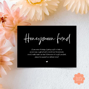 Carte D'accompagnement Fonds de lune de miel mariage