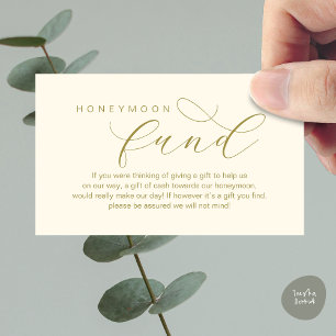 Carte D'accompagnement Fonds de lune de miel mariage, Souhait, minimalist