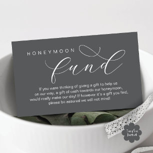 Carte D'accompagnement Fonds de lune de miel mariage, Souhaite, minimalis