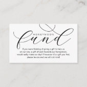 Carte D'accompagnement Fonds de lune de miel mariage, Souhaite, minimalis (Devant)