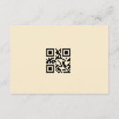 Carte D'accompagnement Fonds de lune de miel Registre Qr Code Mariage Cad (Dos)