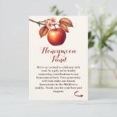 Carte D'accompagnement Fonds pour la Fête des mariées d'automne Apple (Debout devant)