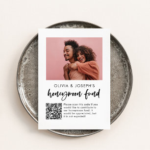 Carte D'accompagnement Fonds pour lune de miel   Photo de script décontra